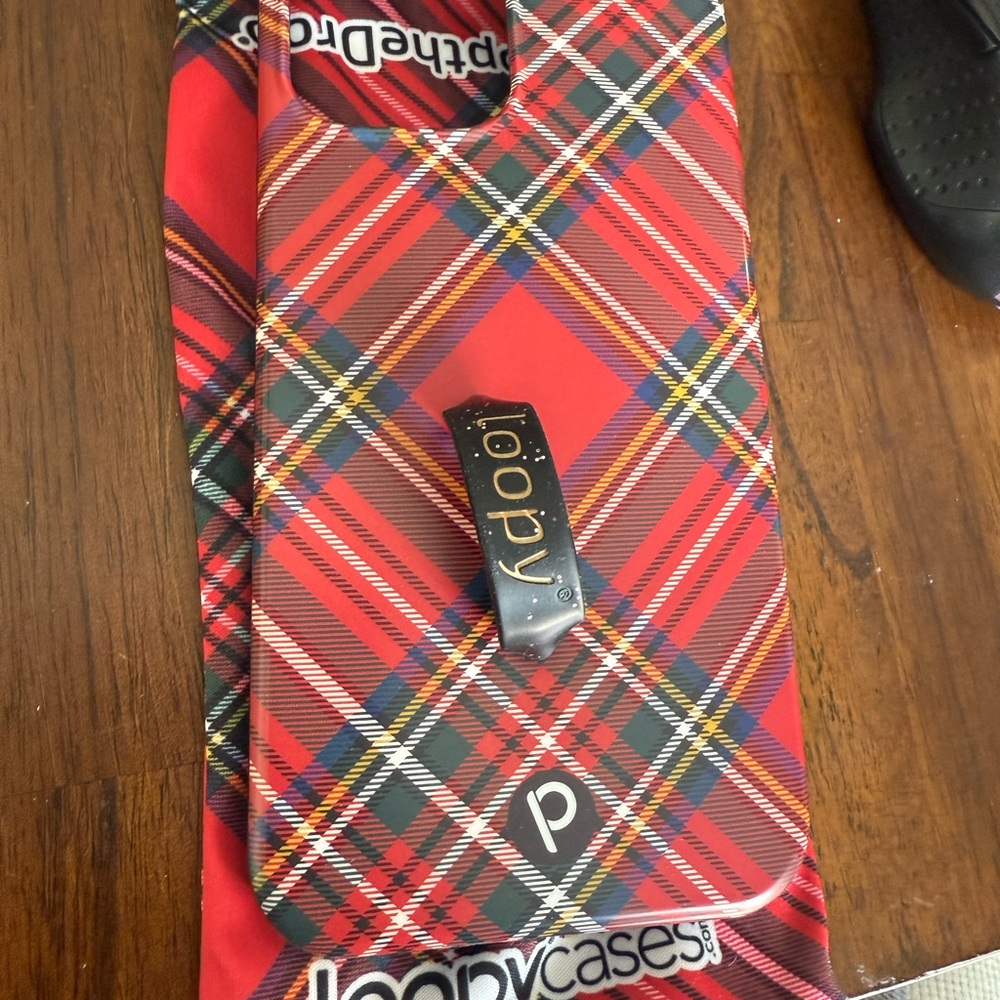Loopy Case Red Plaid Phone Case